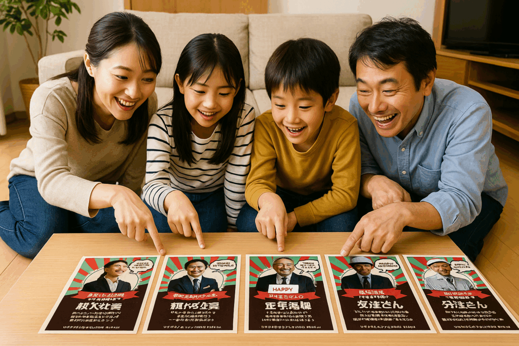 家庭という会社に見立てた役職ラベリングのイメージ